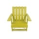 preview thumbnail 148 of 172, Shoreline Fully Assembled All-Weather HDPE Outdoor Folding Modern Adirondack Chair