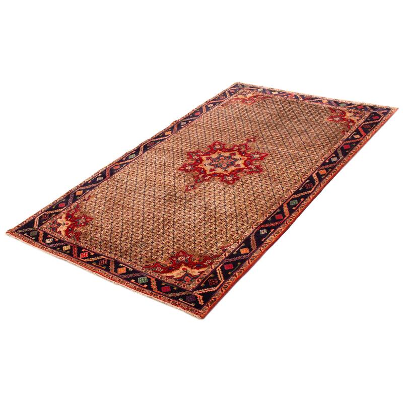 ECARPETGALLERY Hand-knotted Anatolian Vintage Light Brown Wool Rug - 5'5 x 9'8