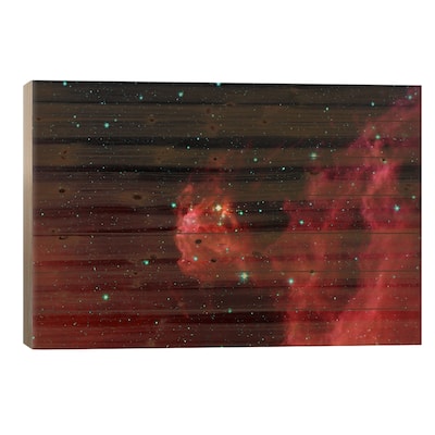 Stars Hatching from Orion's Head (Spitzer Space Station) Print On Wood by NASA - Multi-Color