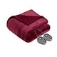 preview thumbnail 40 of 46, Beautyrest Solid Microlight to Berber Heated Blanket
