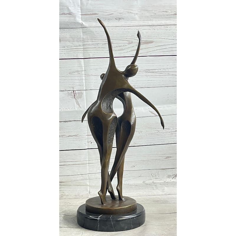 Signed Original Abstract Shall We Dance Bronze Sculpture By Milo Hot Cast