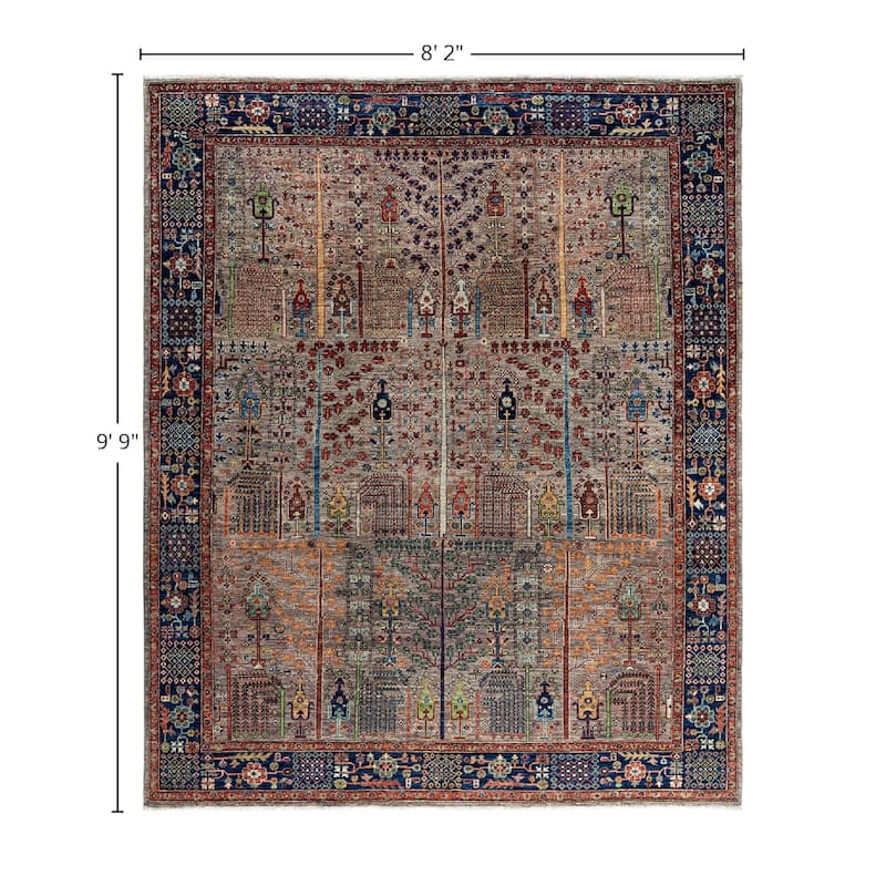 Serapi One-of-a-Kind Hand-Knotted Area Rug - Brown, 8' 2" x 9' 9" - 8' 2" x 9' 9"