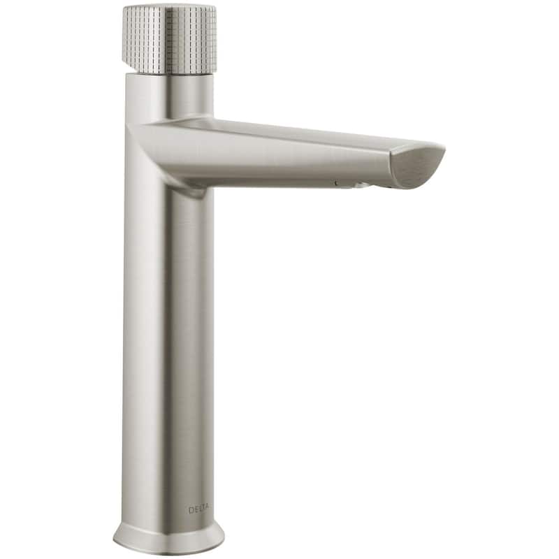Delta Galeon 1.2 GPM Knurled Knob Single Hole Bathroom Faucet Less
