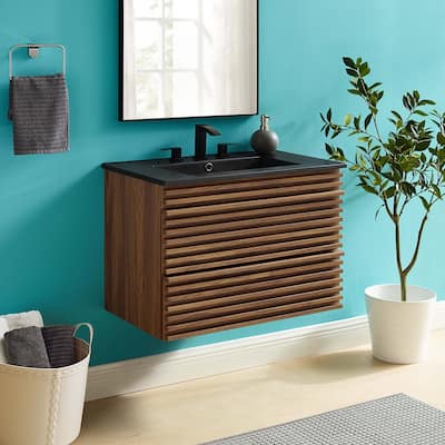 Render 30" Wall-Mount Bathroom Vanity