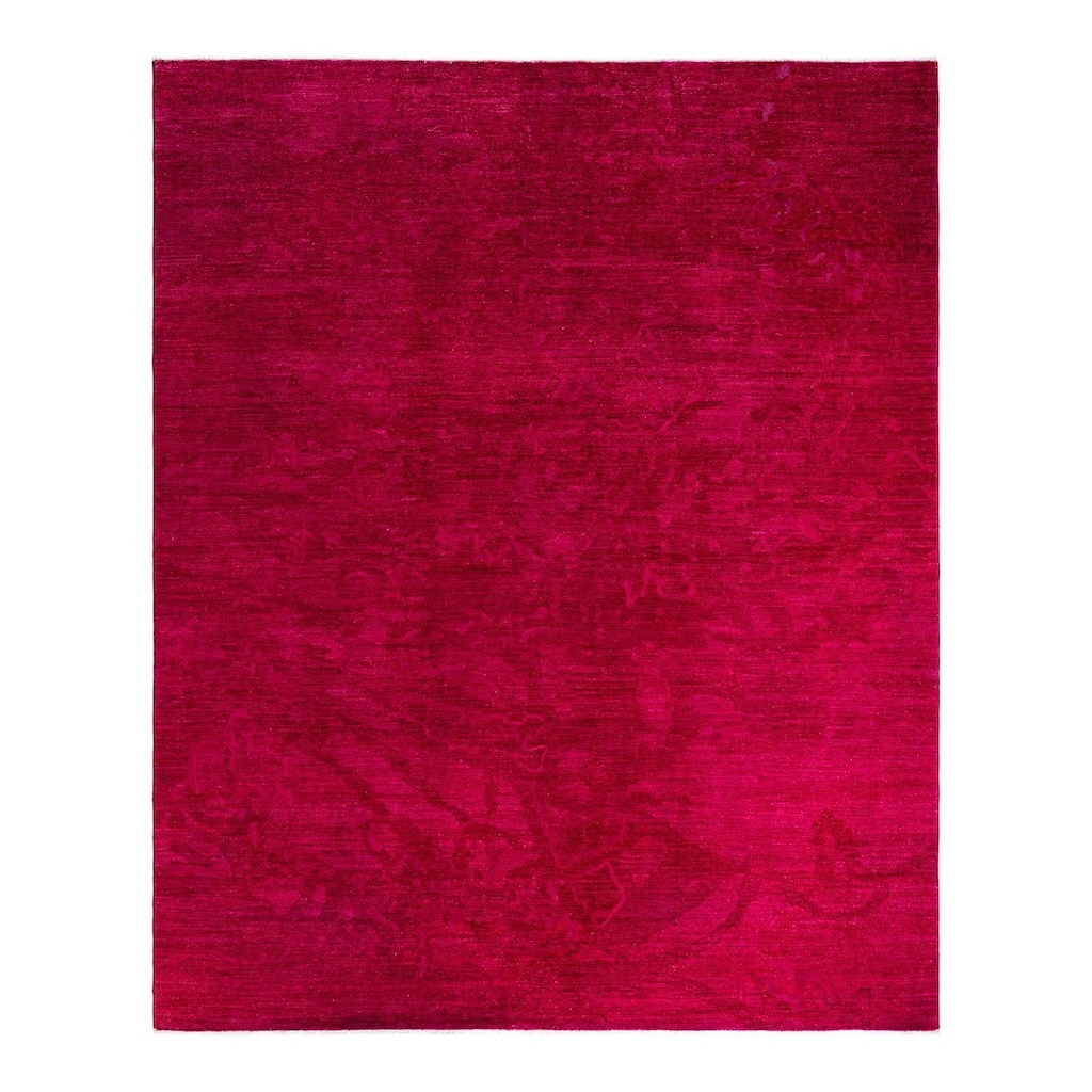 Vibrance One-of-a-Kind Hand-Knotted Area Rug - Red, 8' 3" x 9' 10" - 8' 3" x 9' 10"