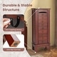 preview thumbnail 9 of 8, Costway Wood Jewelry Cabinet Armoire Storage Box Chest Stand Organizer - 10.5'' X16'' X40''