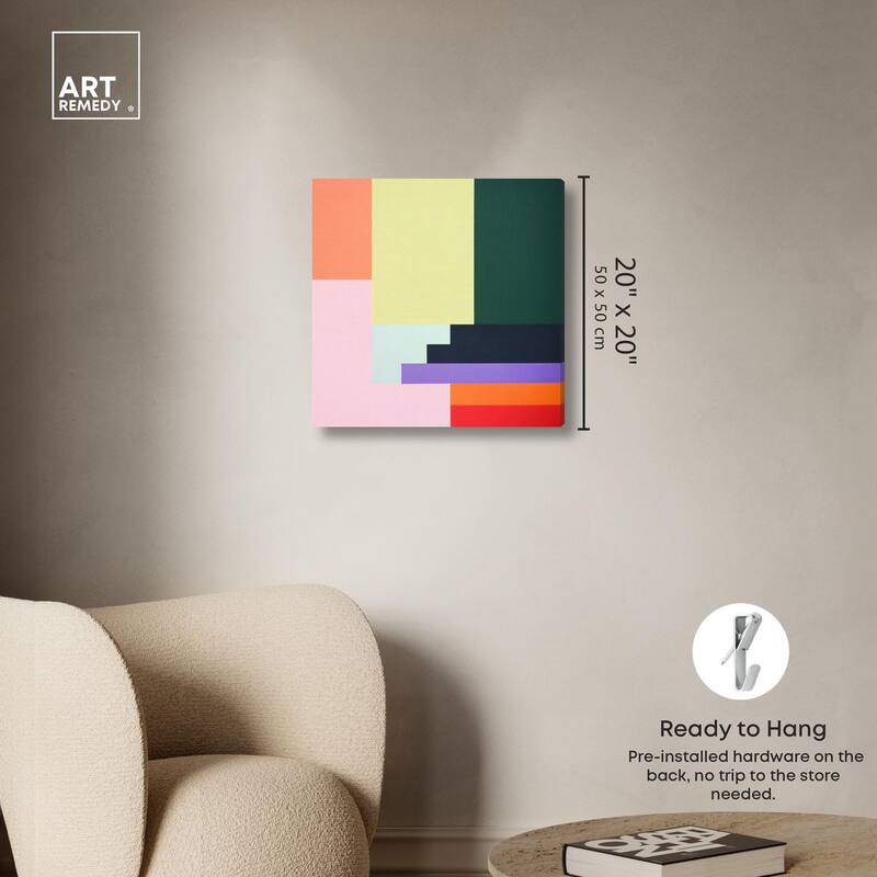 Rectilinear Rhapsody II Canvas by Art Remedy, Gallery Wrapped