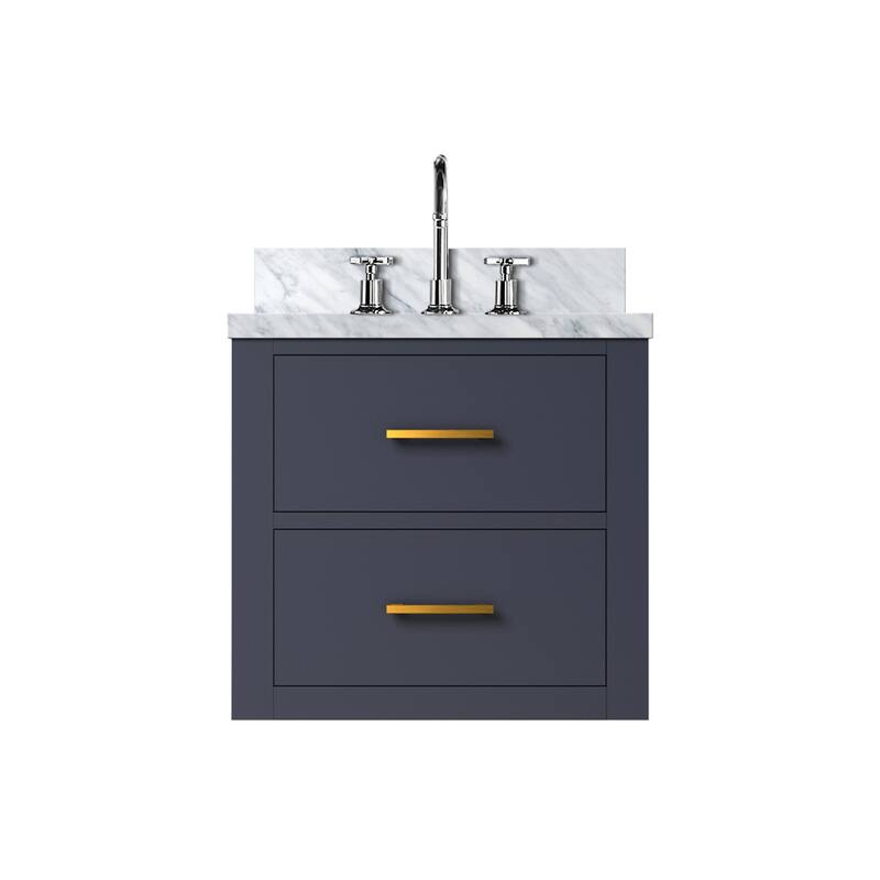 Castor Bath Vanity with Acrylic Top, Sink and Faucet