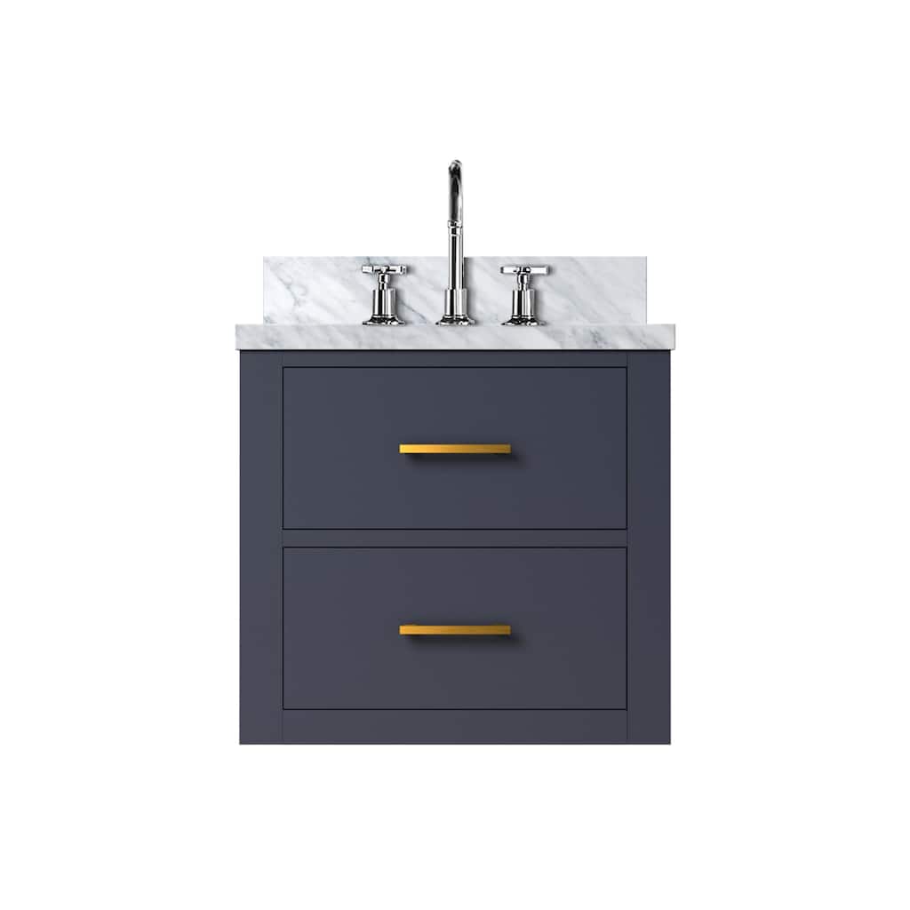 Castor Bath Vanity with Acrylic Top, Sink and Faucet