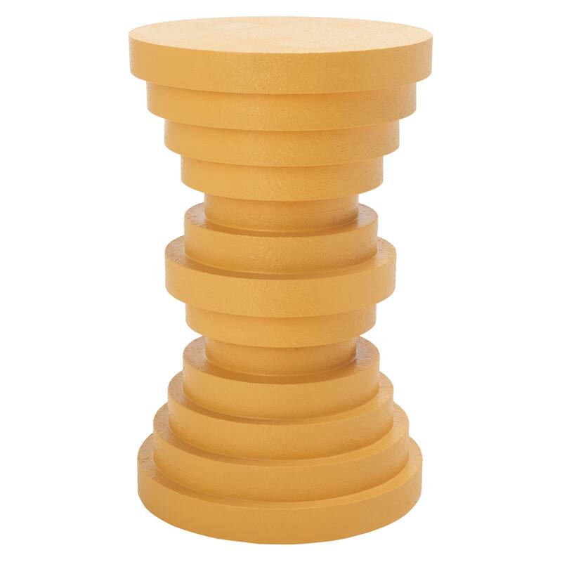 SAFAVIEH Ethna Accent Table - 12" W x 12" D x 19" H - 12Wx12Dx19H - Yellow