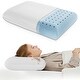 preview thumbnail 10 of 16, Bed Pillows Set of 2 / 1 - Memory Foam Pillow Down Alternative Bedding Gel Cooling Pillow for Back, Stomach or Side Sleepers Set of 2