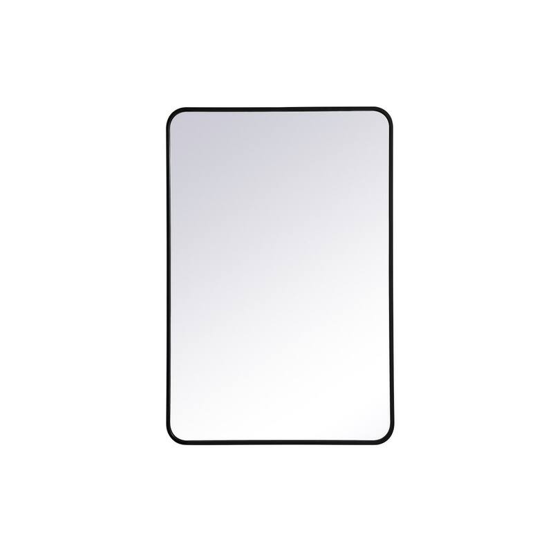 Ezra Soft Corner Metal Rectangular Mirror