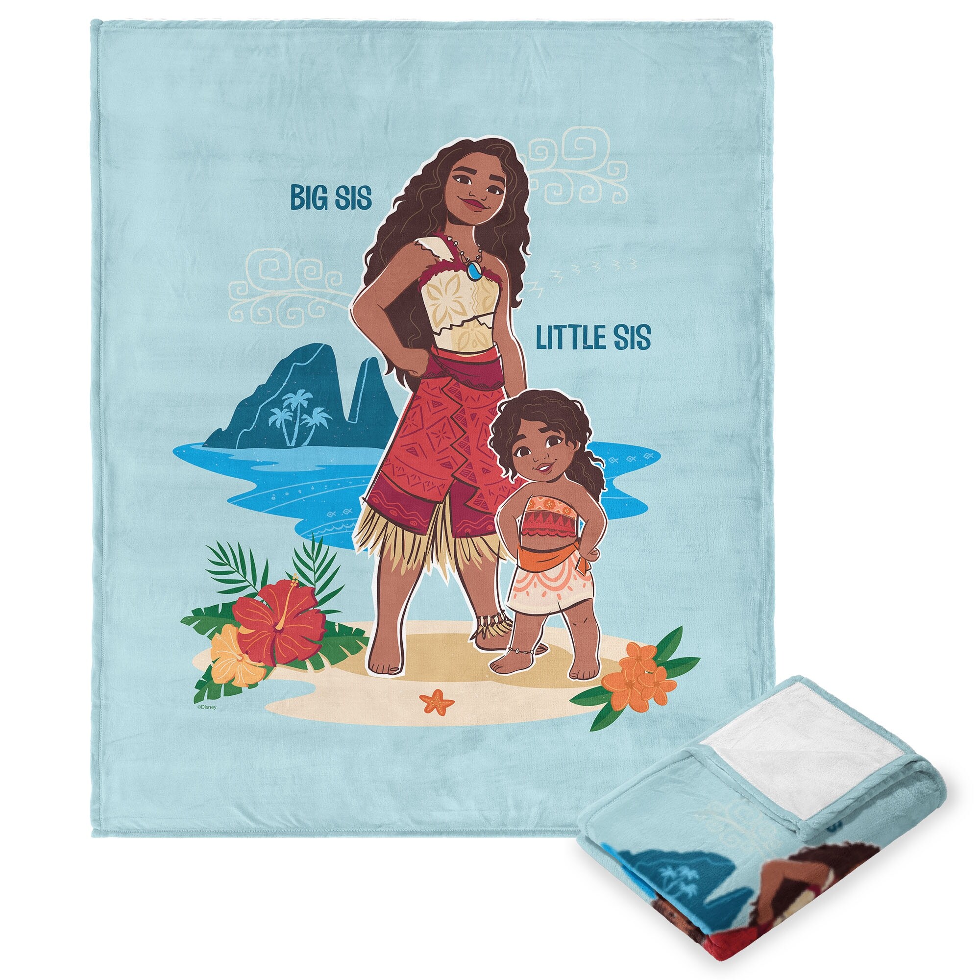 Disney Moana 2 Silk Touch Throw Blanket 50 x 60 Powerful Stance