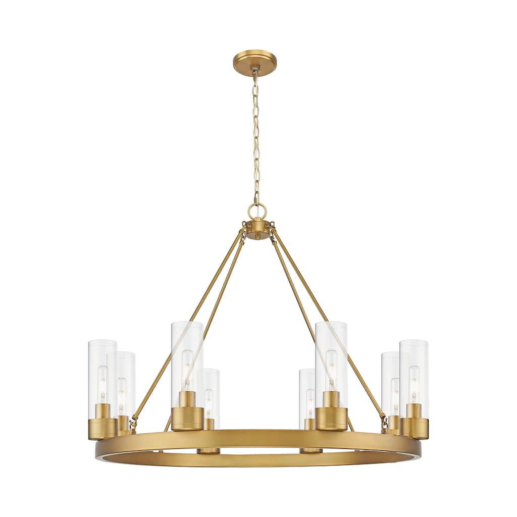 Innovations Lighting Downtown Urban - Boreas - 6 Light 36" Chandelier with 8" Shades