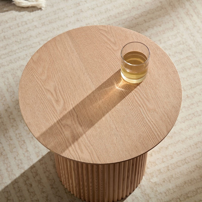Mid Century Circle Bedside Table for Bedroom