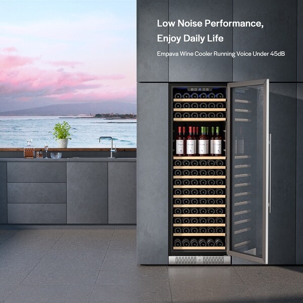 24 in. Single Zone 171-Bottle Built-In and Freestanding Wine