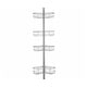 preview thumbnail 34 of 40, Utopia Alley Tension Pole Shower Caddy Corner Organizer, Adjustable with 4 Removable Baskets, 60 to 97 Inch Chrome
