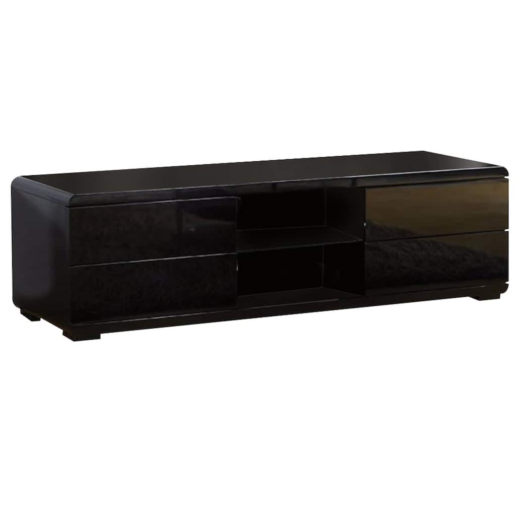 Urbane Contemporary 59' TV Console, Black