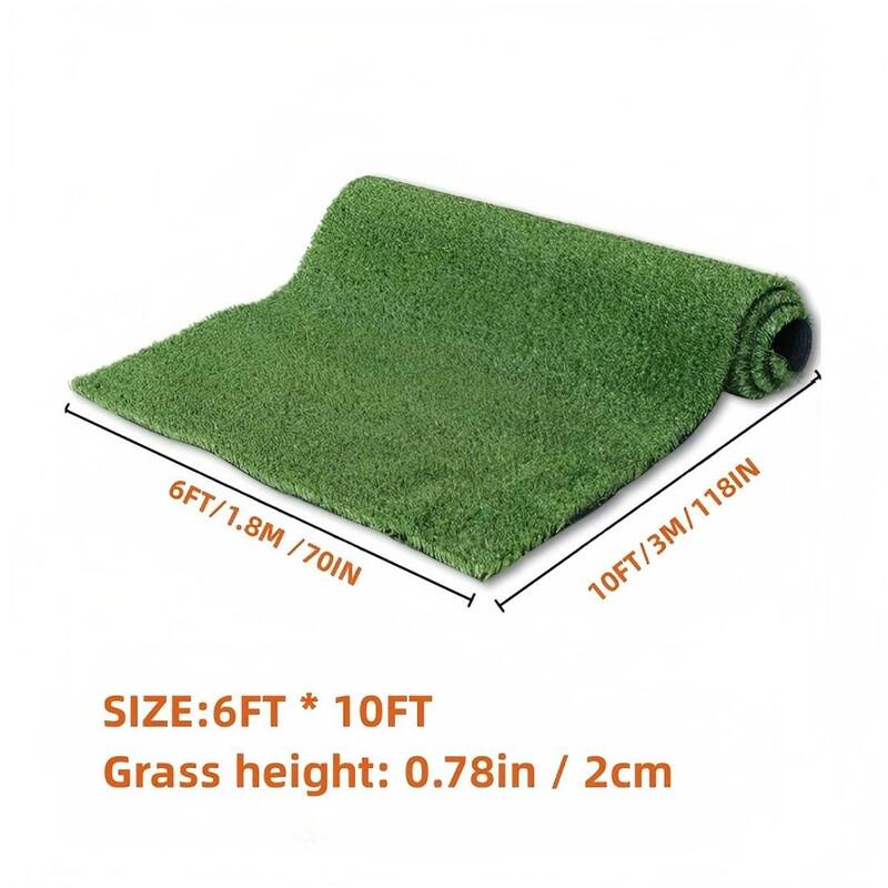 6FT x 10FT Artificial Turf for Dogs - Professional Large Outdoor Pet Lawn Mat with Drainage Holes - 6' x 7'