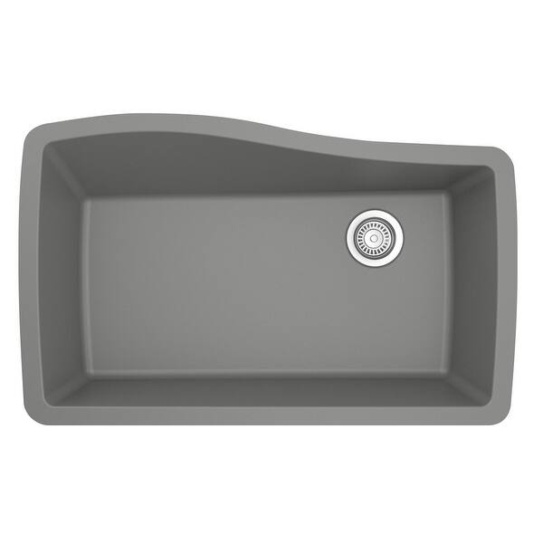 slide 19 of 57, Karran Undermount Quartz Single Bowl Kitchen Sink Grey