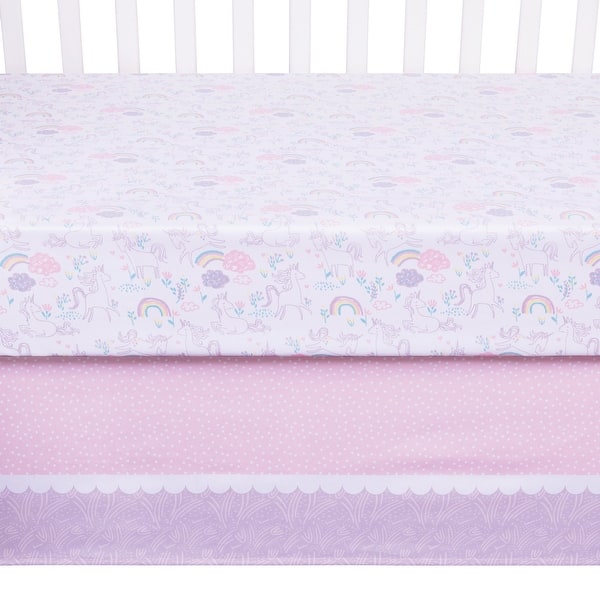 Shop Sweet Unicorn 4 Piece Crib Bedding Set On Sale Overstock