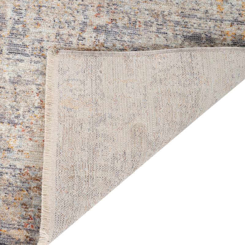 Albany Vintage Power-Loom Gray Area/Runner Rug