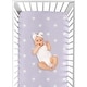preview thumbnail 4 of 4, Lavender Purple Boho Sun Girl Fitted Crib Sheet Light Lilac White Bohemian Celestial Sky Desert Sunshine Outdoors Nature Girl
