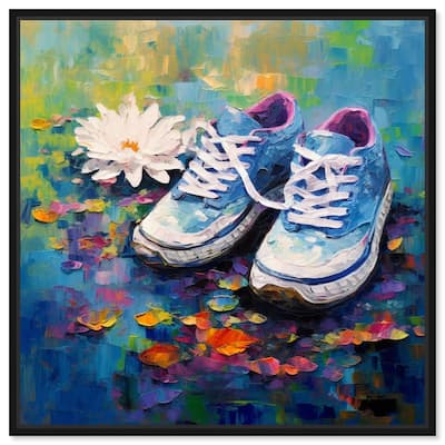 Lily Pad Sneakers Canvas by Art Remedy