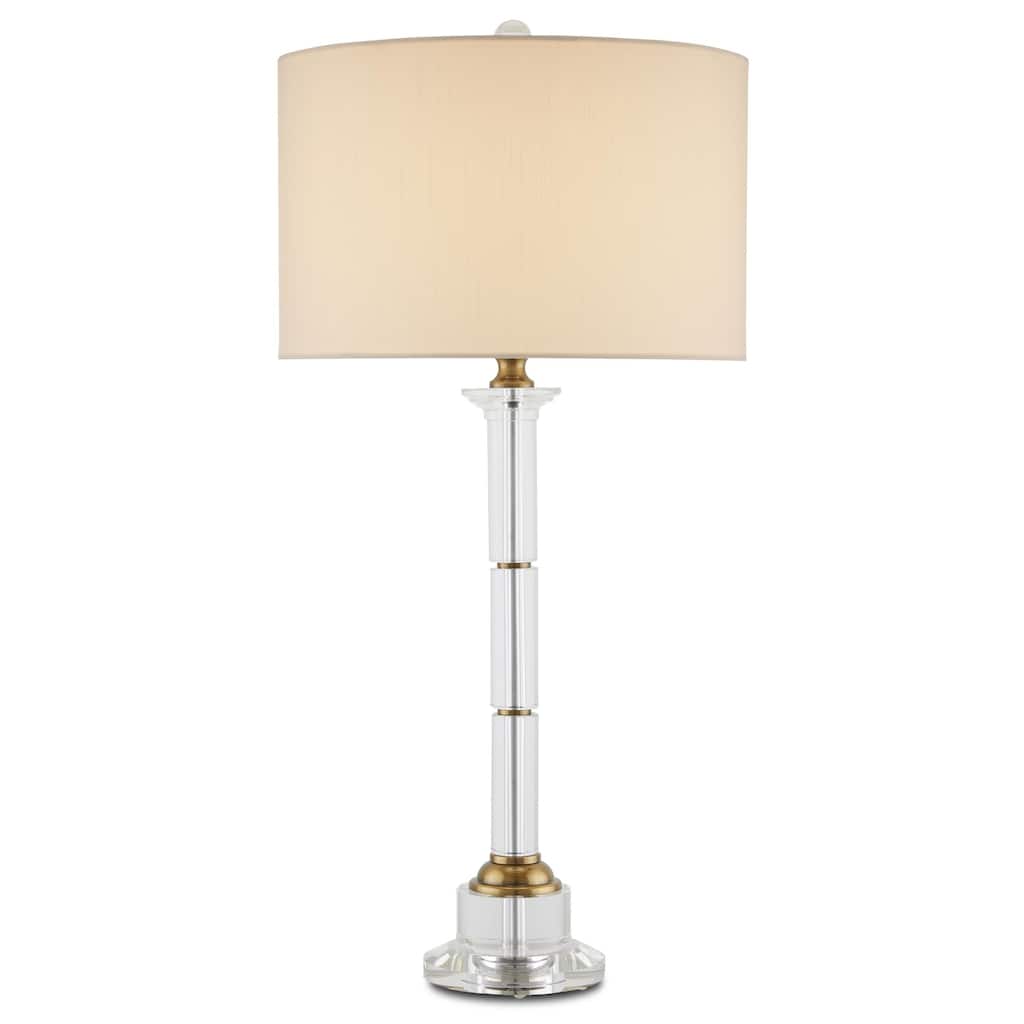 Currey & Company Lothian Clear Table Lamp - 29"h x 14"dia