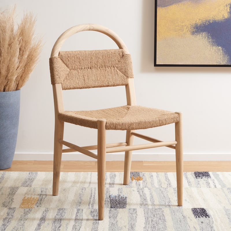 SAFAVIEH Filomena Dining Chair - 19" W x 19" D x 37" H - 19Wx19Dx37H - Natural/Natural