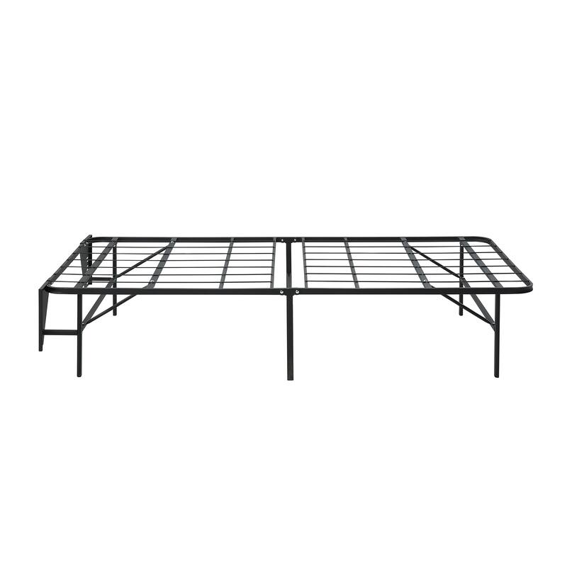 Twin Size Metal Platform Bed Frame with Foldable Design and 1000lb Capacity