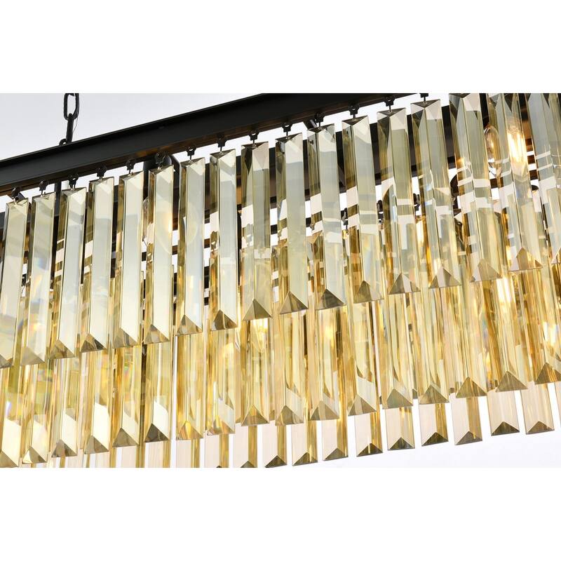 Royce Edge 12-Light Matte Black-Chandelier