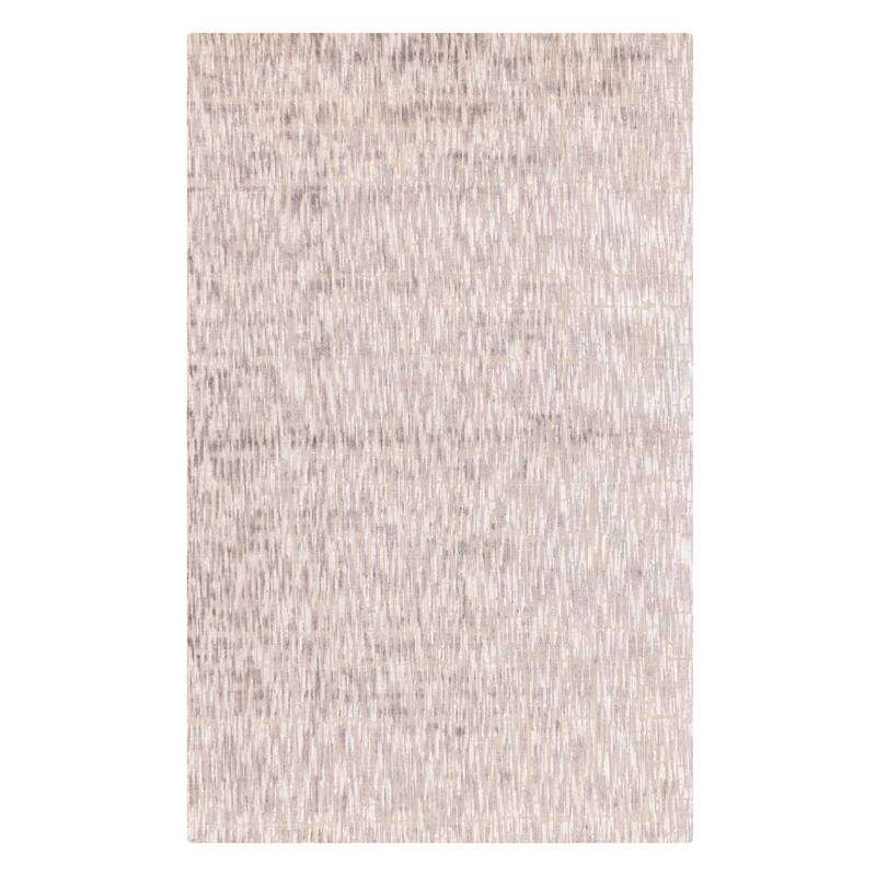 ECARPETGALLERY Hand Loomed Elysian Grey Viscose, Wool Rug - 4'10 x 7'8