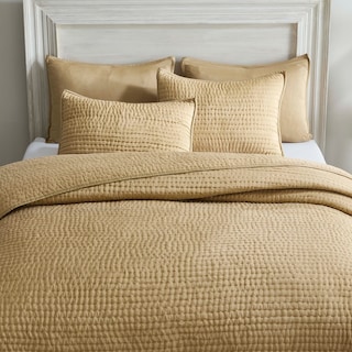 Superior Bella Silk Pick Stitch Quilt and Sham Set