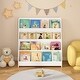 preview thumbnail 4 of 12, Durable Kids' Bookshelf with 4 Tiers Display Shelves