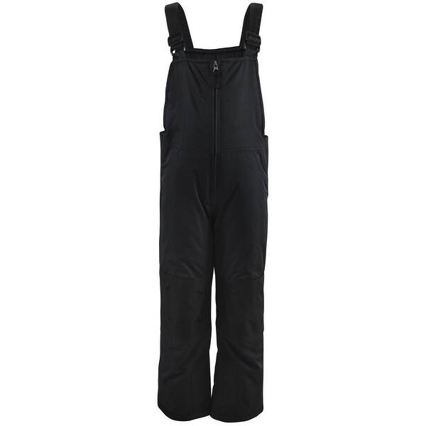 slide 1 of 1, Hudson Baby Unisex Snow Bib Overalls, Black 12-18 Months - Black