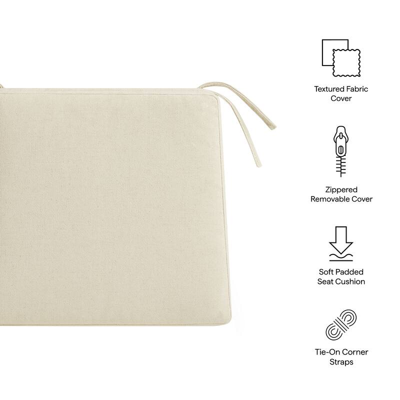 Jax Fabric Dining Chair Seat Cushion