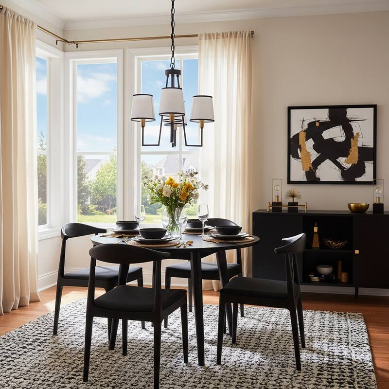 Artcraft Coco - Chandelier - 3-Light - Gold/Black