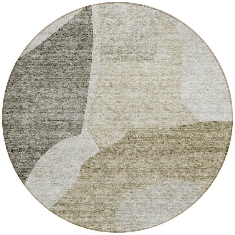 HomeRoots Abstract Transitional Rectangle Outdoor Rug
