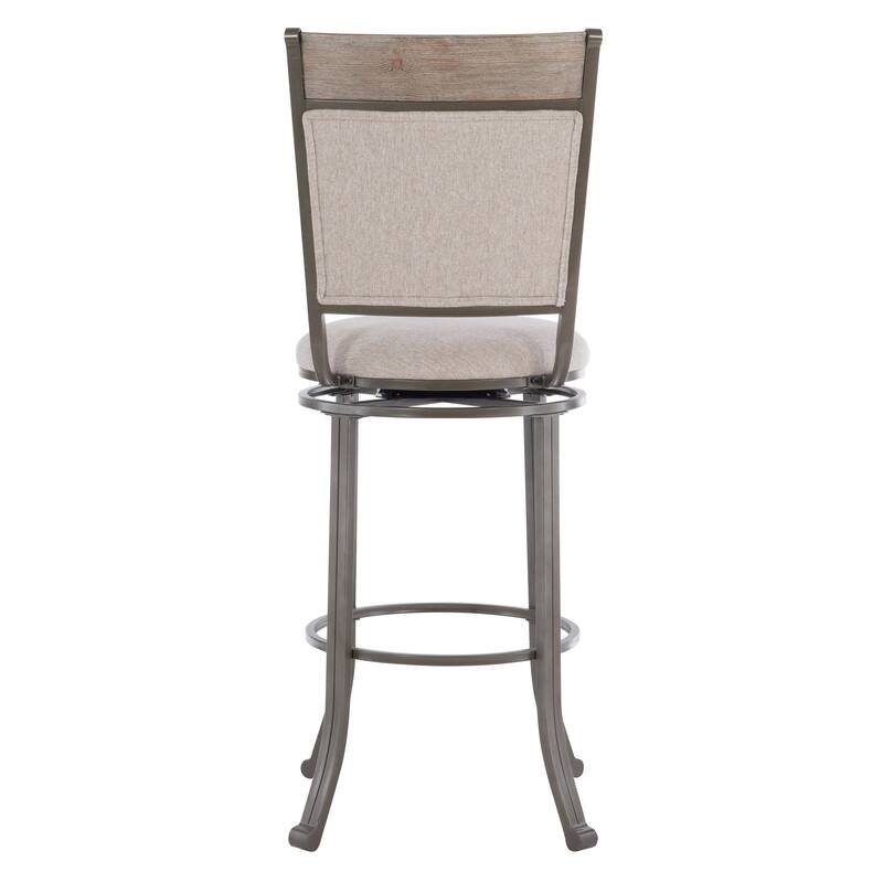 Franklin Metal 29.5-inch Bar Stool in Pewter