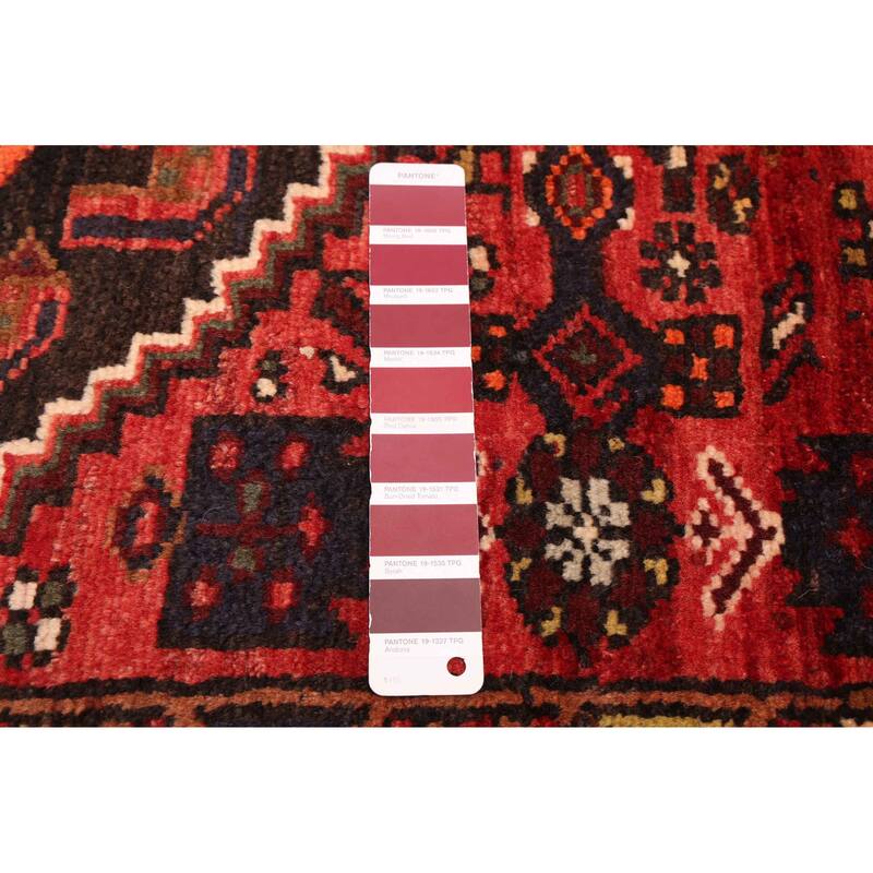 ECARPETGALLERY Hand-knotted Andelz Red Wool Rug - 4'4 x 7'0