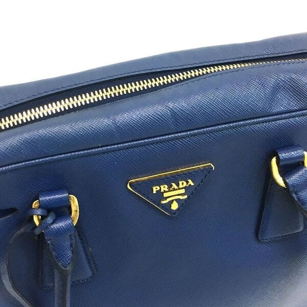 prada saffiano bluette