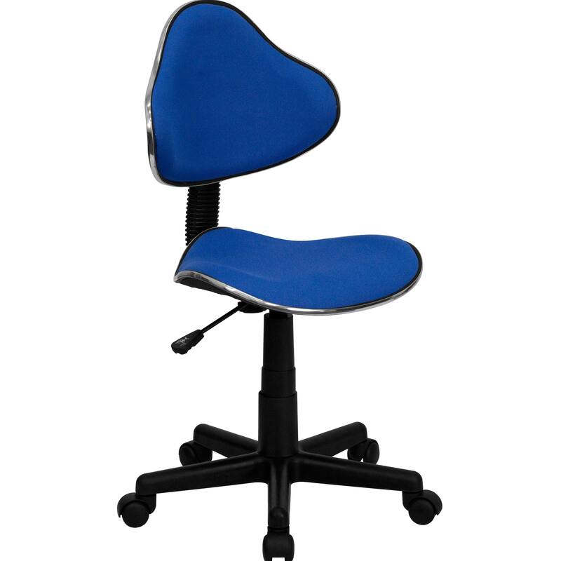 Fabric Swivel Ergonomic Task Office Chair - Blue