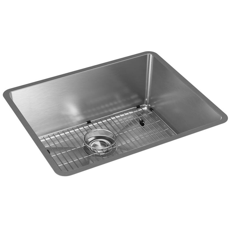 Elkay Crosstown 18 Gauge Stainless Steel 22-1/2" x 18-1/2" x 9", Single Bowl Undermount Sink Kit