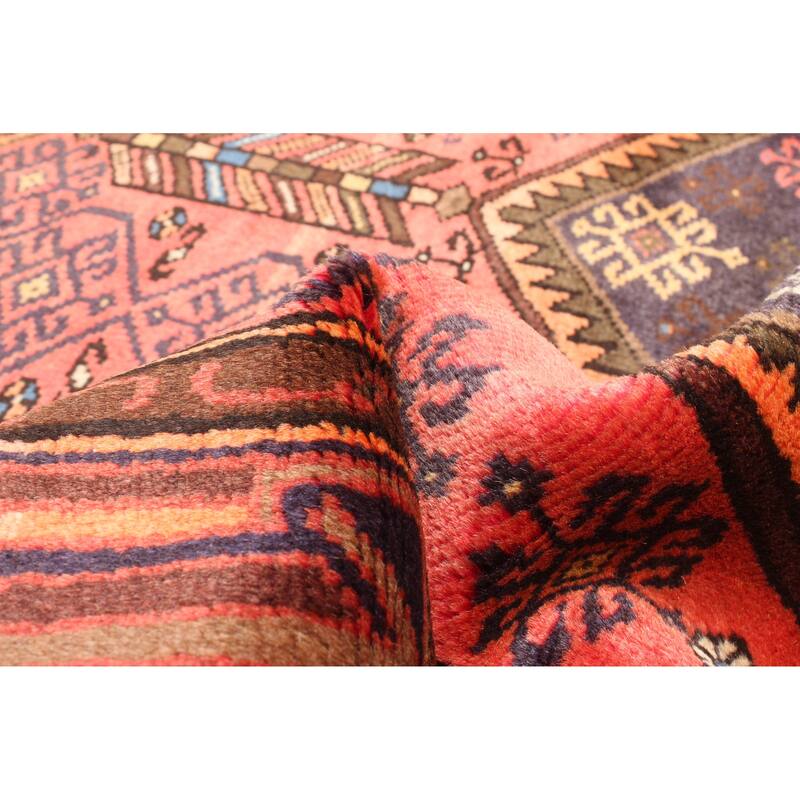 ECARPETGALLERY Hand-knotted Andelz Red Wool Rug - 4'2 x 6'4