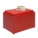 preview thumbnail 46 of 48, Convenience Concepts Designs4Comfort Accent Storage Ottoman with Reversible Tray
