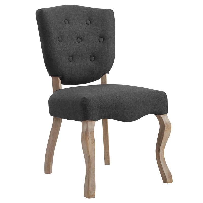 Array Vintage French Upholstered Dining Side Chair - Grey