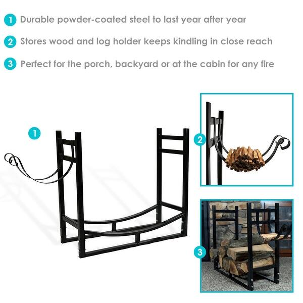 Sunnydaze Log Rack and Kindling Holder 30 Sunnydaze Log Rack and Kindling Holder 30