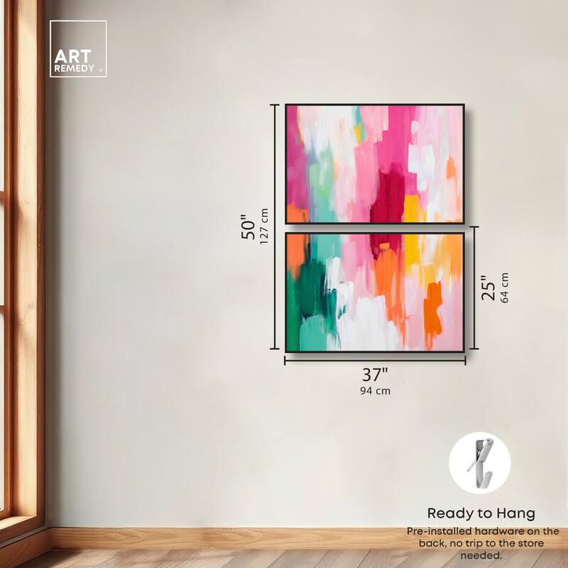 Playful Palette III Canvas Set of 2 by Art Remedy