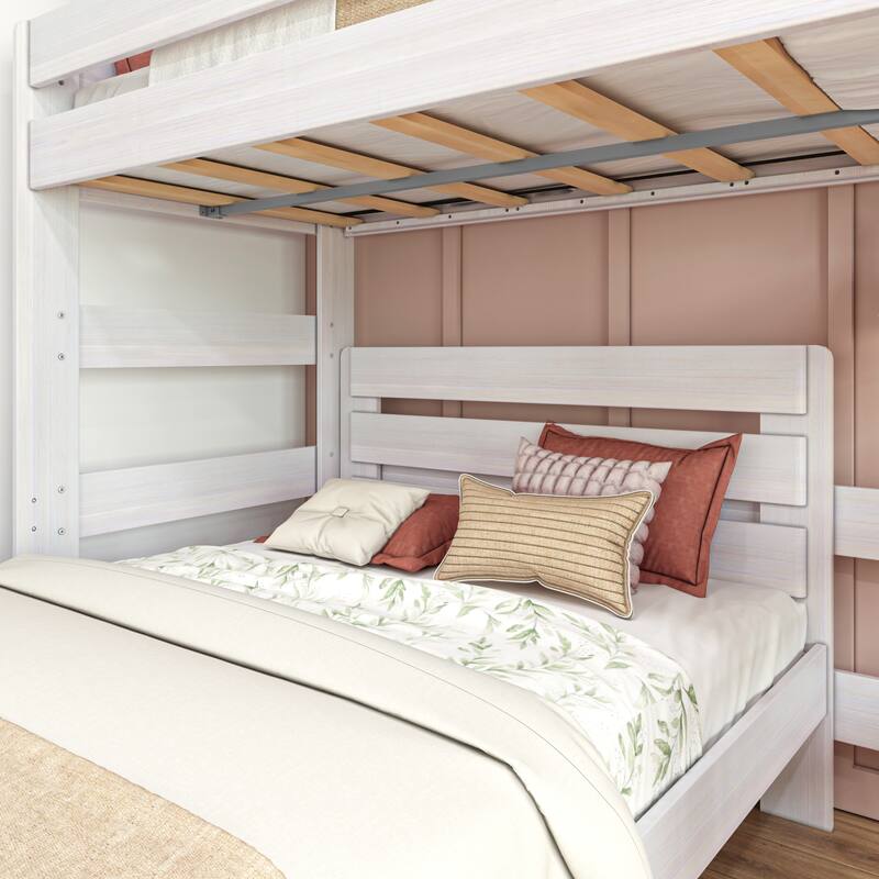 Max and Lily Farmhouse Twin over Full L Shaped Bunk Bed